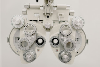 Eye exam equipment.