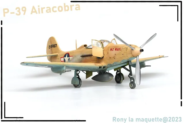 Maquette du P-39 Airacobra d'Eduard au 1/48.