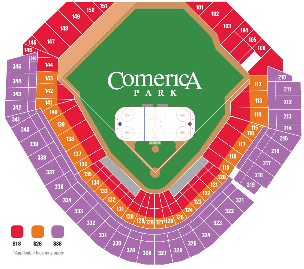 Images for comerica park seating chart - comerica park seating chart