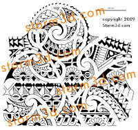 tribal tattoo mixed shoulder design