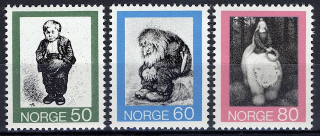 Norway 1972, Illustrations folk tales by Theodor Kittelsen