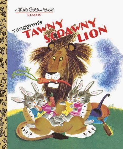 Tawny Scrawny Lion, part of book review list of jungle and rainforest books