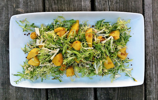 Acorn Squash, Frisée and Barley Salad