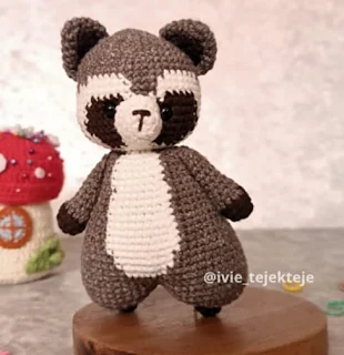 PATRON GRATIS MAPACHE AMIGURUMI 78702