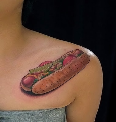 Cool Hot Dog Tattoos Seen On www.coolpicturegallery.us