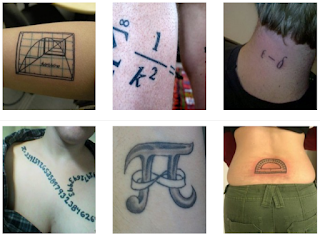 Fanáticos por Matemática tatuam seus corpos