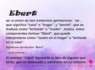 significado del nombre Ebert