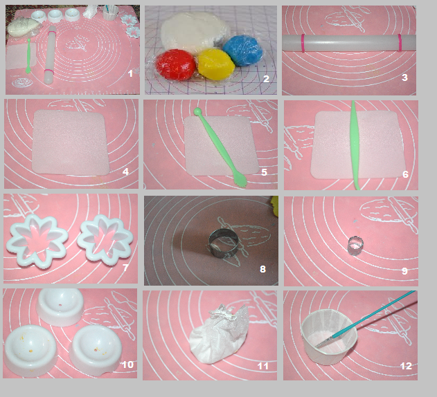 PATYSKITCHEN HOW TO MAKE FONDANT  DAISY CARA MEMBUAT 