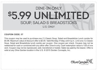 olive garden coupons