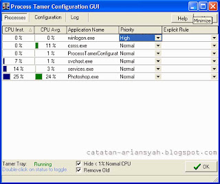 cara menurunkan performa CPU