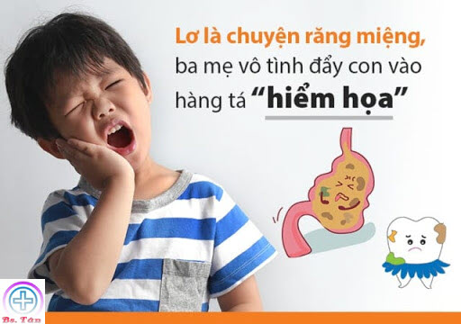 hiểm họa sâu răng ở trẻ