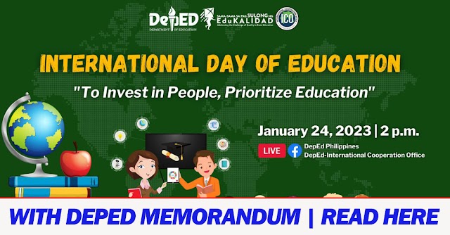 INTERNATIONAL DAY OF EDUCATION | DM NO. 3, S. 2023