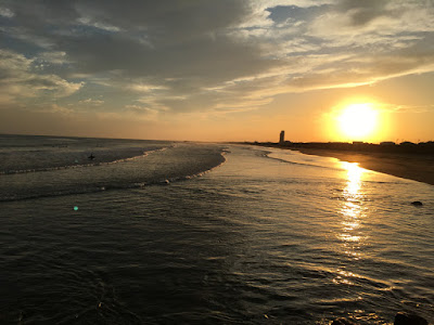 矢指ヶ浦 夕日の海