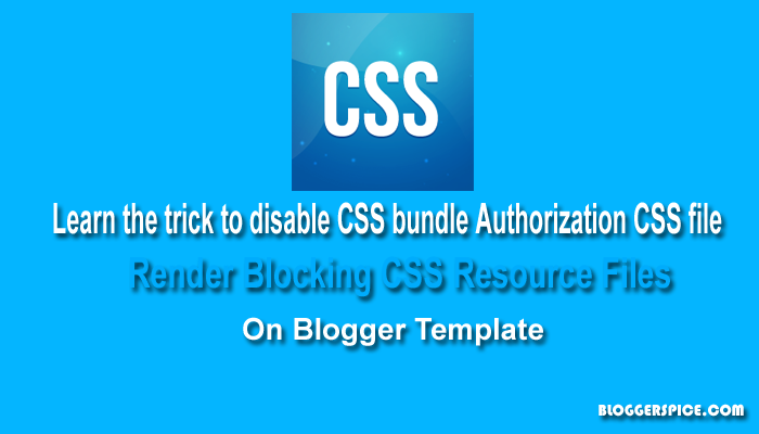 render blocking CSS resource