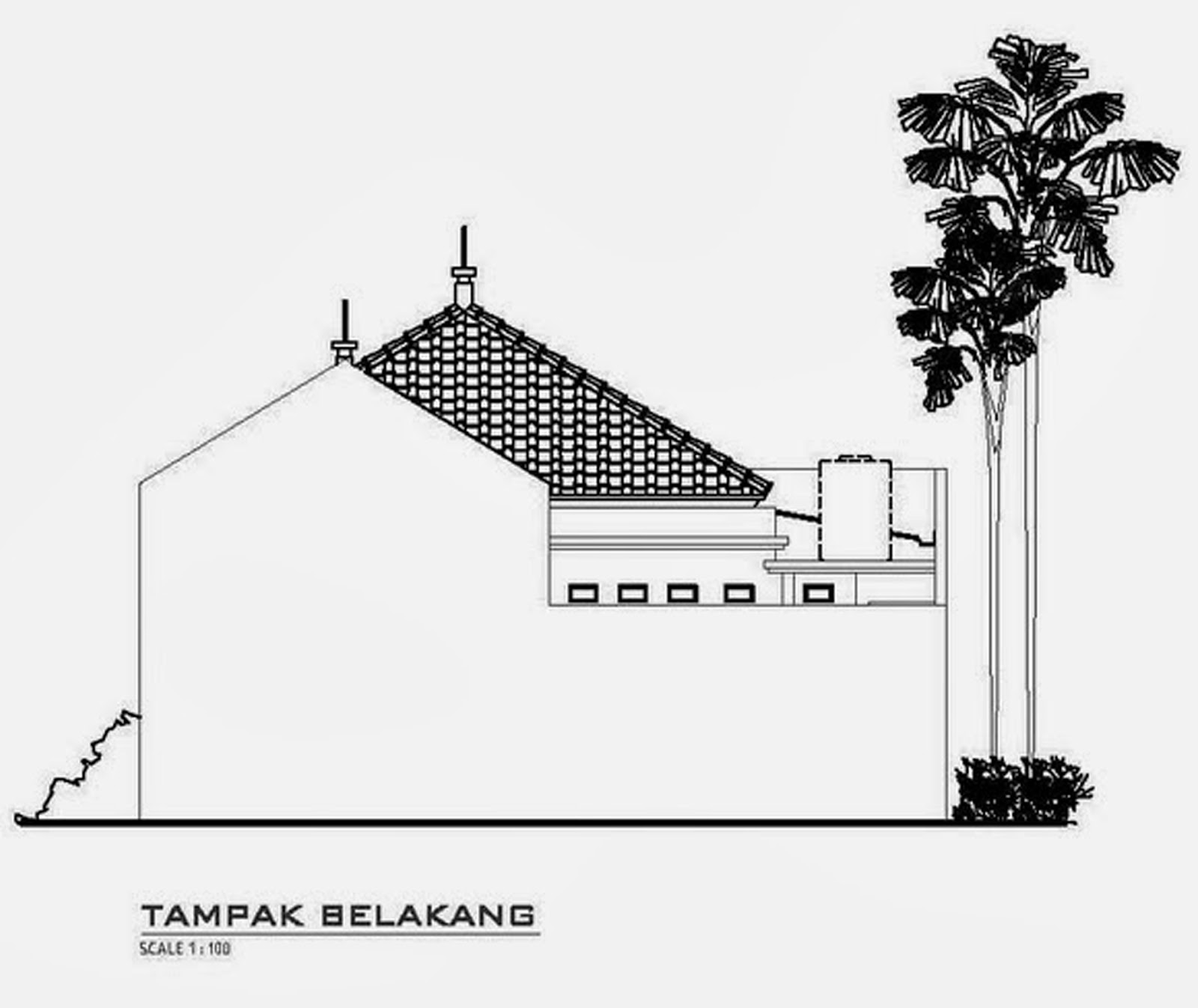  Sketsa  Eksterior Rumah  Minimalis 1  Lantai  Desain Rumah 