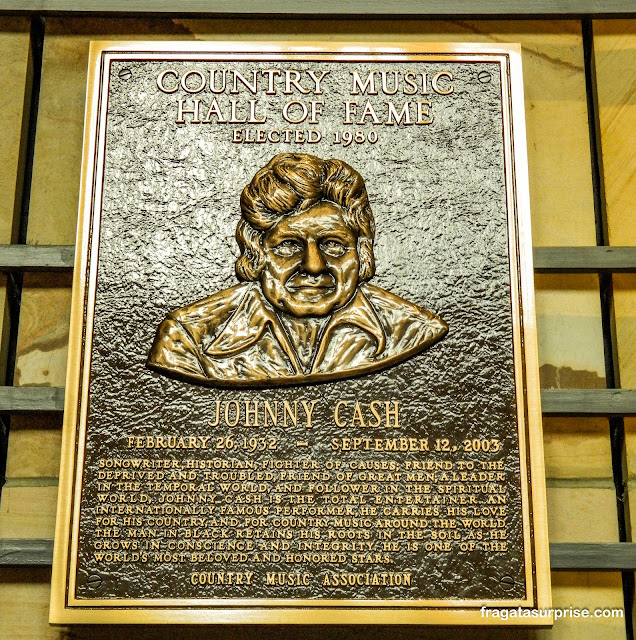 Johnny Cash no Hall da Fama da Country Music em Nashville