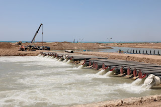 مدير عام الهيأة العامة لتشغيل وصيانة حوض نهر دجلة يزور مشروع تعزيز نهر الفرات بالمضخات العائمة