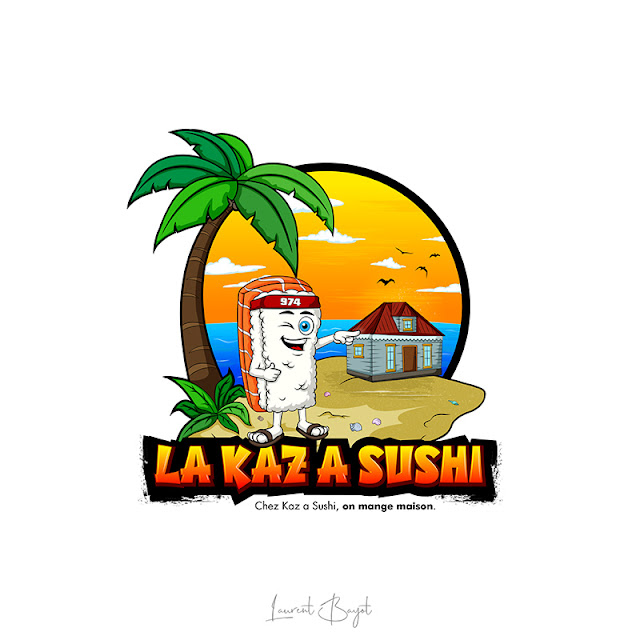 création logo mascotte sushi