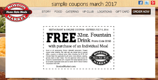 free Boston Market coupons for march 2017