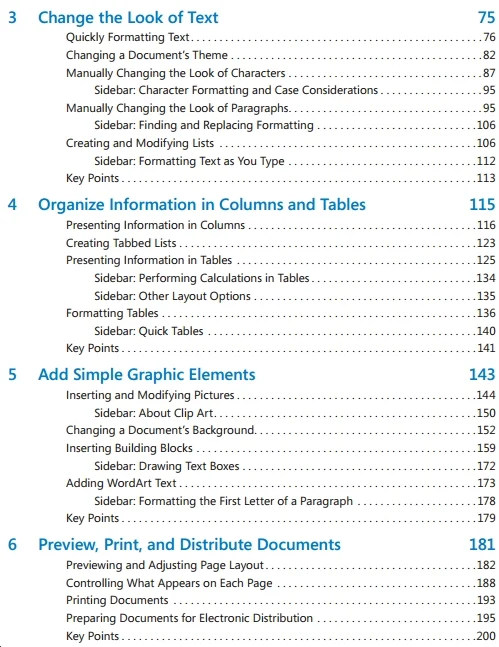 Learning MS word 2010