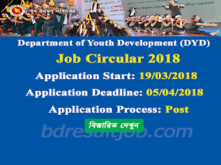 Department of Youth Development (DYD) Recruitment Circular 2018