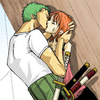 roronoa zoro kiss nami