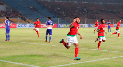 Timnas Garuda muda berhasil "bantai" Laos 4 - 0