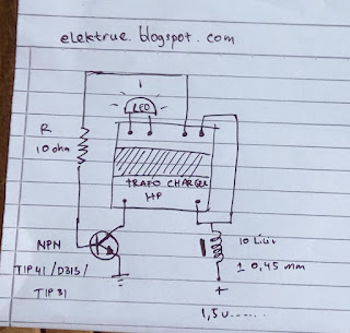 joule thief schematics , skema joule thief