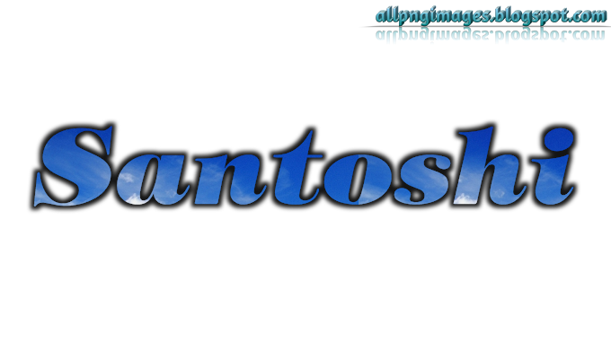 Santoshi 3D name PNG image