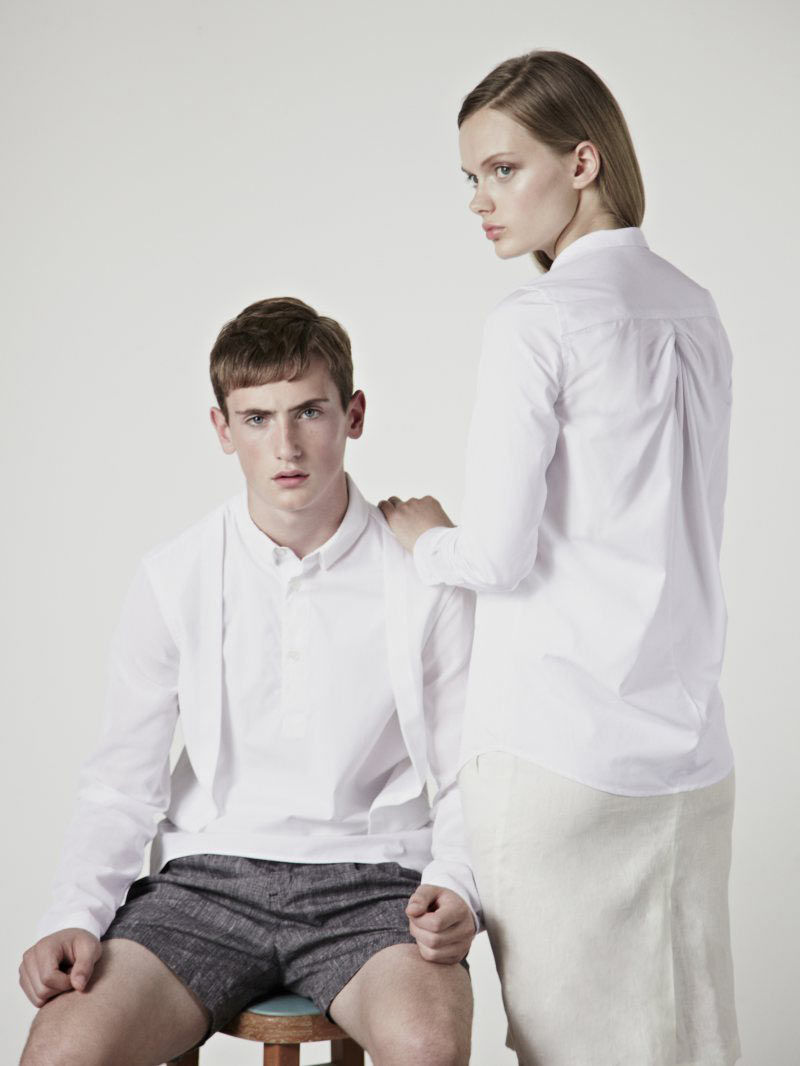 Joe Arnott and Helene Desmettre by Duane Nasis — Palmer//Harding SS 2012 Lookbook