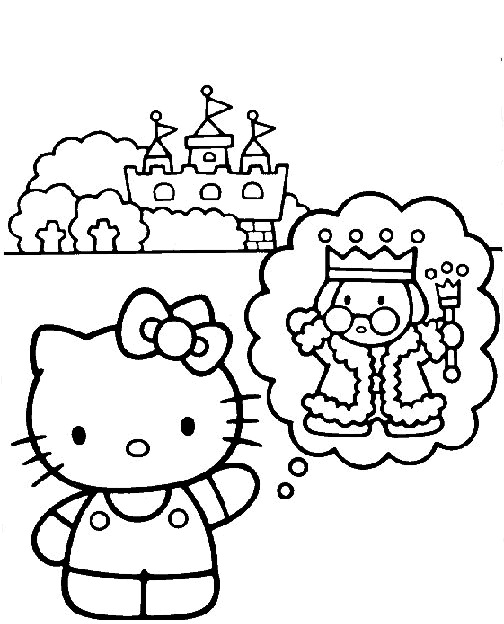 Printable Coloring Pages Hello Kitty. HELLO KITTY COLORING PAGES