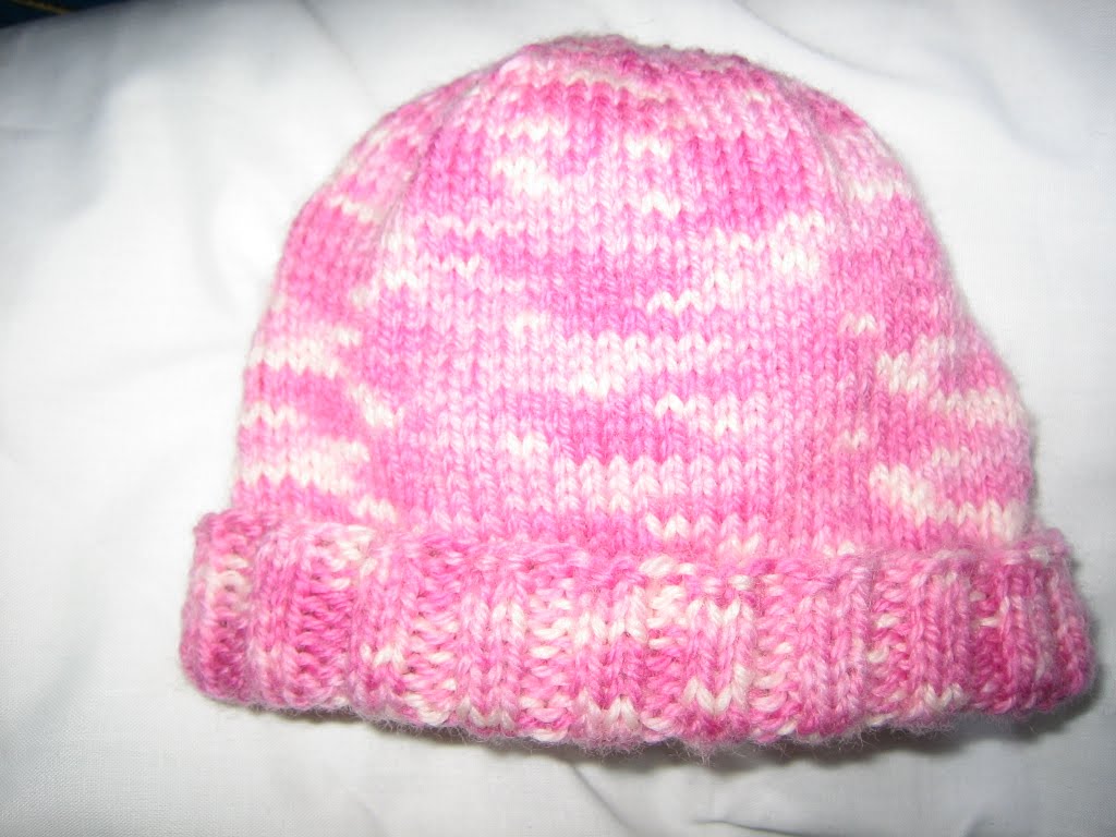 Knitted hat patterns two needles