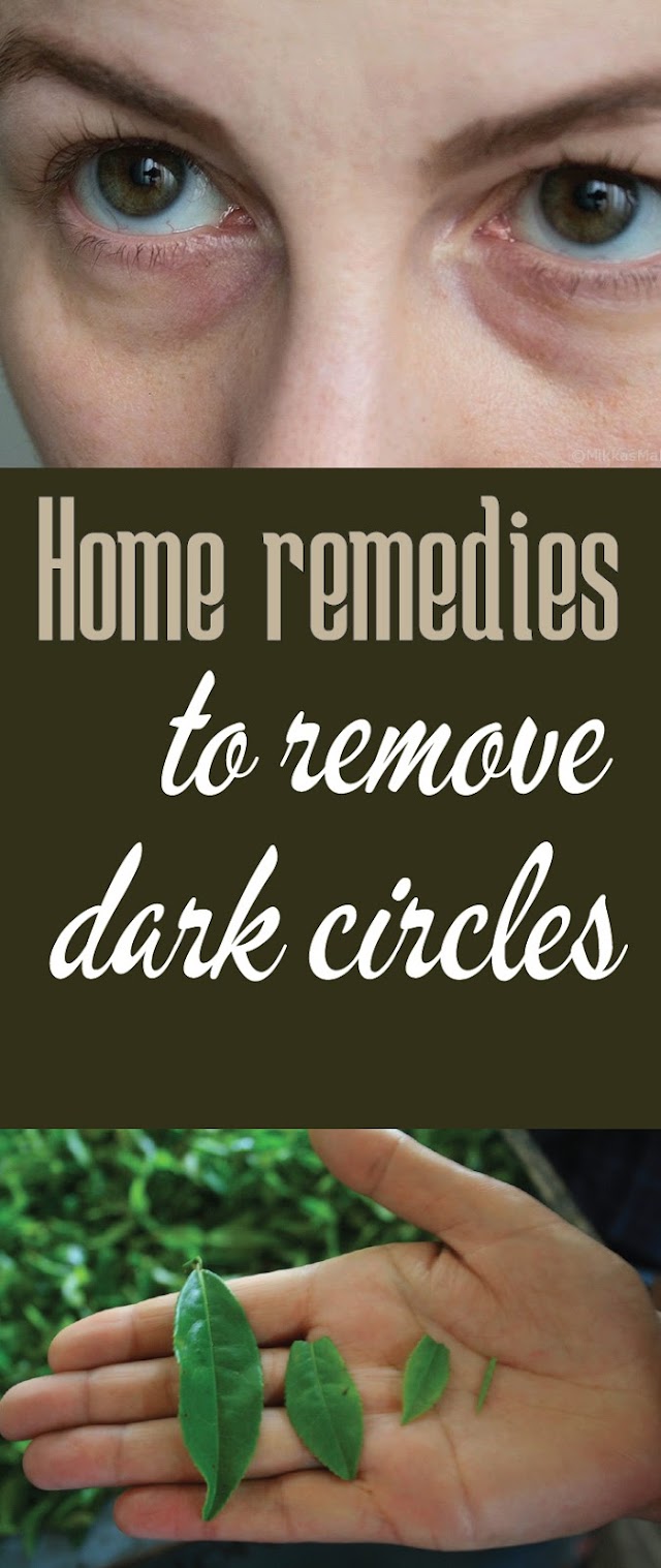 Home remedies to remove dark circles