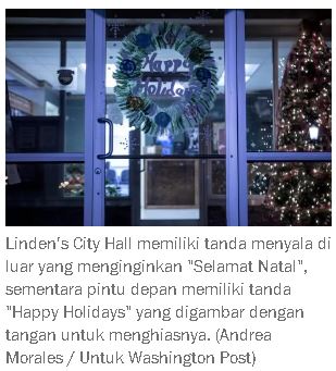 Mereka tidak pernah berhenti mengatakan 'Selamat Hari Natal' di sebuah kota pro Trump (They never stopped saying ‘Merry Christmas’, in a pro Trump town)