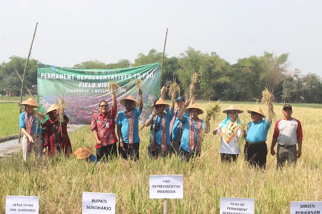 SUKOHARJO MENERIMA KUNJUNGAN PERMANENT PRESENTATIVE DARI 8 NEGARA FAO