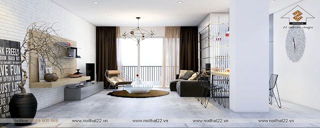 thiết kế nội thất chung cư 125m2