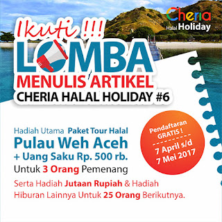 Lomba Menulis Artikel Cheria Wisata