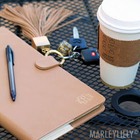 A Monogrammed Agenda Cover