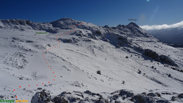 Ruta invernal por los cordales occidentales de la Sierra del Aramo; Peña del Alba, Champaza, Pelitrón y Vallonga.