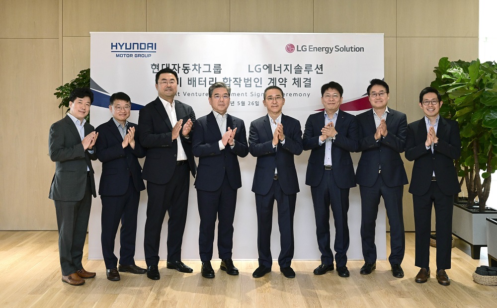 Hyundai and LG Energy Solution to establish battery cell manufacturing joint venture in the U.S.
