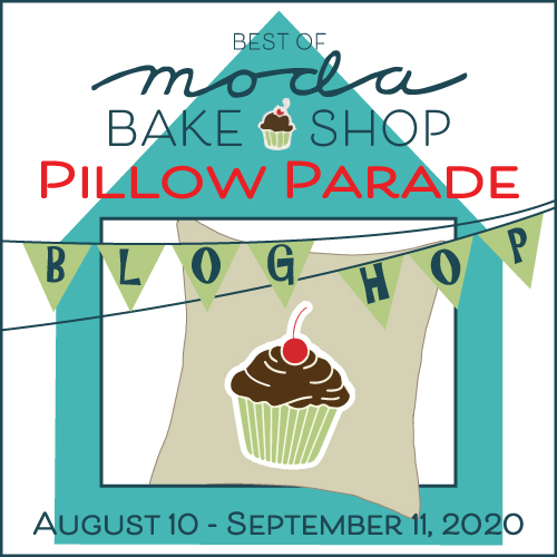 Moda Bake Shop Pillow Parade Logo By Thistle Thicket Studio. www.thistlethicketstudio.com