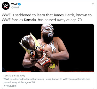 WWE Tweets About The Passing of Kamala