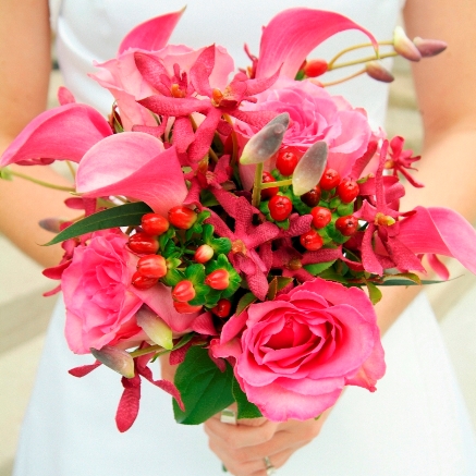 Pink Wedding Flowers Pink Bouquet
