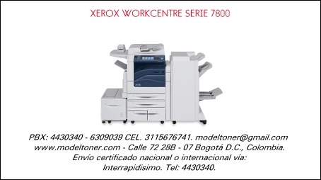 XEROX WORKCENTRE SERIE 7800