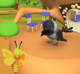 Crow and Singing Butterfly