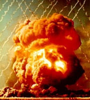 R4BUFFALO: Test:Round 4; Date:October 22 1956; Operation:Buffalo; Site:Breakaway Site, Maralinga Test Range; Detonation:Aluminum Tower Shot, altitude - 110ft(34m); Yield: 16kt; Type:Fission