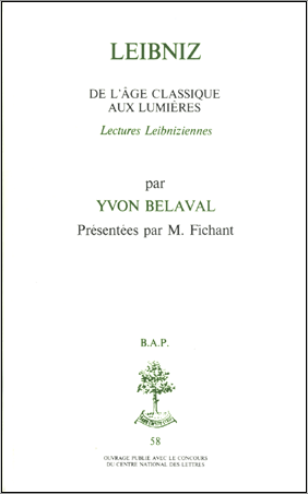 Leibniz aux éditions Beauchesne