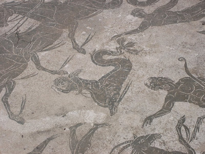 A mosaic in Ostia Antica