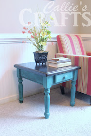 ebony stain, chalk painted table, ce ce caldwell, destin gulf green