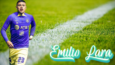 Bulto de Emilio Lara futbolista del América